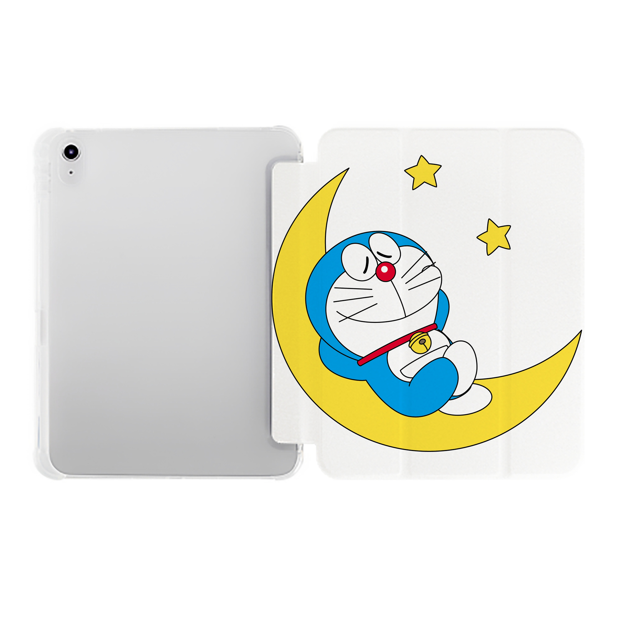 （画像用） ドラえもん Doraemon IPad ケース ペン収納付き 三つ折りスタンド PUレザー×シリコン 対応機種9.5/10.5/10.9インチ